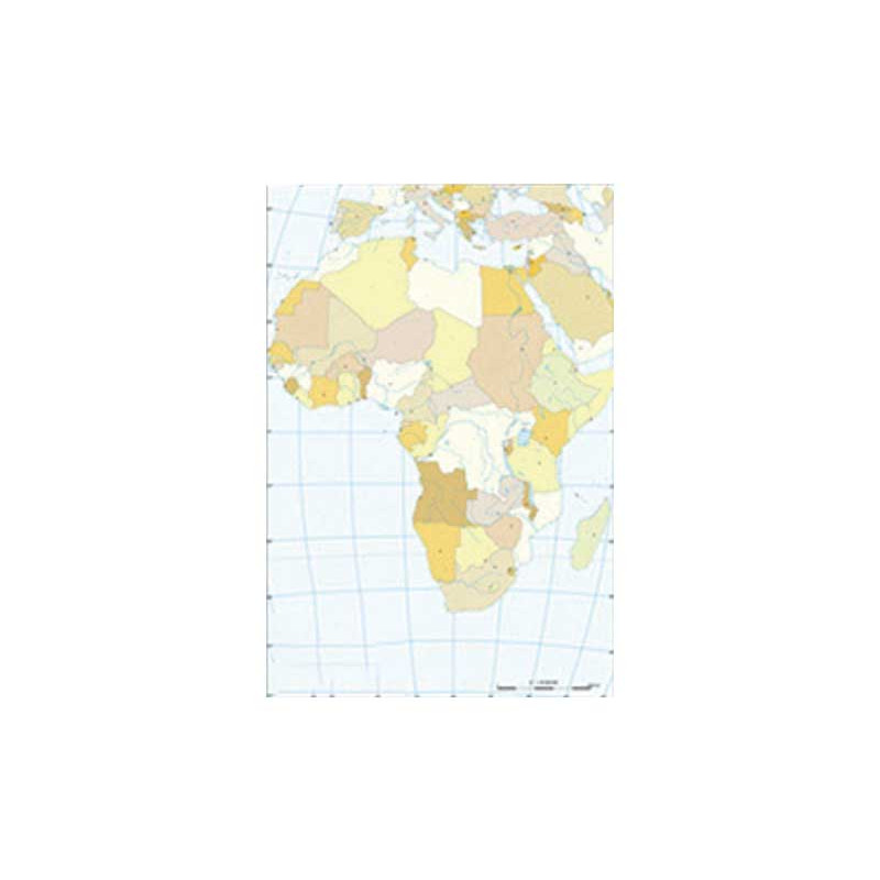 Pack 50 Mapas Mudos En Color FÍsico Planisferio 8040