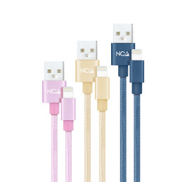 3 CABLES LIGHTNING A USB...