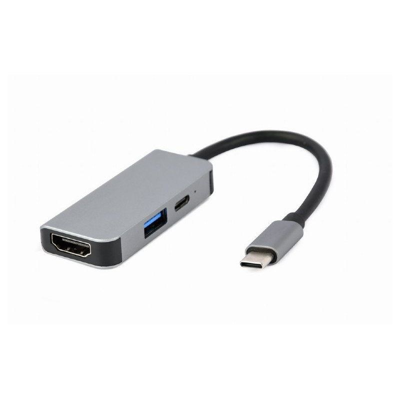 StarTech.com Adaptador Multipuertos USB-C - Docking Station USB Tipo C HDMI  4K60 - Hub Ladrón USB 3.0 de 2 Puertos - Entrega