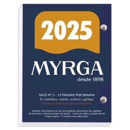 CALENDARIO 2025 MYRGA "TACO...